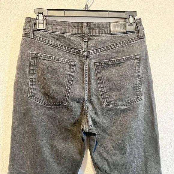 BDG Urban Outfitters Dillon Jeans Slim Fit Raw Hem Ankle Black Womens Sz 28 Boho - Picture 10 of 11